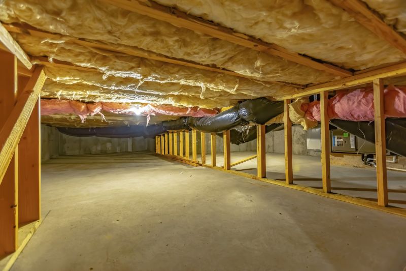 Crawlspace with Vapor Barrier